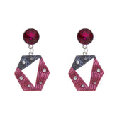 Ohrringe - Sechseckige Farbtöne - Fox by Ren